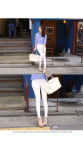 [*30%세일*선장*pants/f9089-블랙,화이트] 피오나