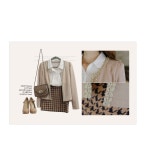 [*20%세일*(진주와 금사가섞인 리본이 포인트에요 ! 여밈없이 편하게 ~!)골드리본*cardigan/f9802] 피오나