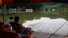 큰골의 주말 모습입니다. : 낚시사랑