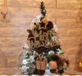 [FlowerTree플라워트리]LED 화이트별트리화분 60cm (완제품) 크리스마스 장식 TRHMES [W CONCEPT]