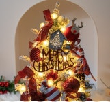 [플라워트리]LED 눈꽃리본트리화분A 60cm (완제품) 크리스마스 트리 장식 [W CONCEPT]