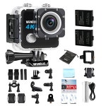 WIMIUS L1 4K Action Camera Wifi 1080p 60fps 20MP Waterproof Sports Camera FPV Camera 2.0&amp;#39;&amp;#39; 170°Wide Angle Include 2pcs... 