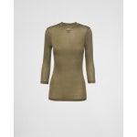 프라다 실크 저지 탑 Prada Silk jersey top 39580_14P3_F0052_S_OOO | 해외직구는 플라이굿! 빠르고 저렴한 해외쇼핑 해외직구는 플라이굿