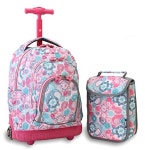 J World New York Lollipop Kids&amp;#39; Rolling Backpack with Lunch Bag, Blue Raspberry, One Size | 해외직구는 플라이굿! 빠르고... 