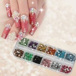 홀네일(whole nail) | 1200pcs New Nail Art Rhinestones Glitters Acrylic Tips Decoration... 빠르고 저렴한 해외쇼핑 1200pcs New Nail Art Rhinestones...