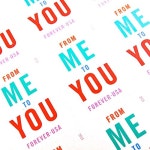 Sheet of 20 "From Me To You" Forever Stamps + 24 colorful self-adhesive personal message stickers &amp; decals 2015 NEW... 