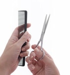 SCISSORS HAIR SARONG by 가위손 | Professional 5.5" Hair Cutting Scissors - Japanese Stainless... Bag by Sterling Beauty Tools | 해외직구는 플라이굿!...
