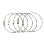 BlueCosto (20-Pack-Silver) Ultra Tough Stainless Steel String Wire Luggage Tags Loop Key Rings 600014 | 해외직구는 플라이굿! 빠르고... 