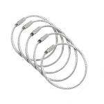 BlueCosto (20-Pack-Silver) Ultra Tough Stainless Steel String Wire Luggage Tags Loop Key Rings 600014 | 해외직구는 플라이굿! 빠르고... 