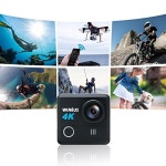 WIMIUS L1 4K Action Camera Wifi 1080p 60fps 20MP Waterproof Sports Camera FPV Camera 2.0&amp;#39;&amp;#39; 170°Wide Angle Include 2pcs... 