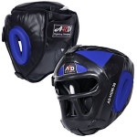 ARD Leather Art MMA Boxing Protector head guard UFC Wrestling helmet head gear (Blue, XL) | 해외직구는 플라이굿! 빠르고 저렴한... 