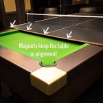 Convertible Table Tennis Top | Full Size | Tri Folding Portable Ping Pong Conversion Set | Includes Balls, 4x Racket and Net | Foldable... 