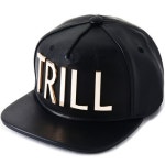 모자[헤이터] 골드 메탈 트릴 그레인 레더 블랙 스냅백 Metal TRILL (Metel Star On The Back) Black Snapback풋셀스토어 공식... 