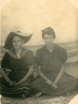 Florida Memory  - Eva Hagen with Cassie Sweeting at the beach. Eva Hagen with Cassie Sweeting at the beach.