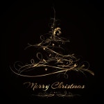 Abstract golden christmas tree background vector - Vector Background, Vector Christmas, Vector Festival free download