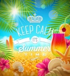 Charming summer party poster template vectors 02 - Vector Cover free download