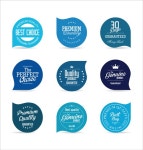 Vector retro badges design set 01 - Vector Label free download
