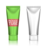 Cosmetics packages tube blank vector 02 - Vector Other free download