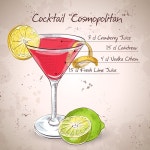 Cocktail poster hand drawing vectors 01 - Vector Cover, Vector Food free download
