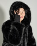 셀럽들의 선택, DINT - J3021 글램 퍼 후드 점퍼 셀럽들의 선택, DINT