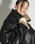 셀럽들의 선택, DINT - J3051 레더 무스탕 점퍼