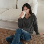 도톰한 울 브이 니트 - 캔마트쇼핑몰