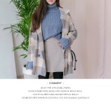 [FLFB_CT_506_/샌드체크오버니코트] ALLDAY,LALAEL