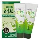 KCJ약품 프리미움 허브 헤어칼라 1,2제 70g 1호 자연흑갈색