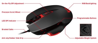 기글 하드웨어 디지털 뉴스 게시판 - MSI Interceptor DS300 GAMING Mouse
