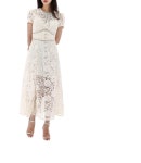 셀프포트레이트(Self-Portrait) | 코드 레이스 보우 미디 원피스 크림 | 트렌비