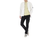 CP컴퍼니 코튼 믹스 봄버 니트 집업 가디건 16CMKN046A 103- 이랜드몰