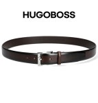 2023-0205-1578 | 휴고보스(Hugo Boss) | 휴고보스 브라운 가죽 벨트 50482241 202 26SS 로고 버클 레더 154739089 | 트렌비