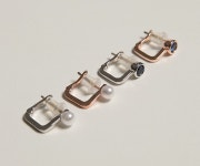 ♥ H O T P  I N G ♥진주사파이어 귀걸이