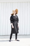 LATELY(레이틀리) [레이틀리] [르마레]    R NECK BELTED COAT BLACK