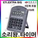 LATELY(레이틀리) [레이틀리] [대동상사] [ETI]소리왕타이머/EXTRA BIG/110dB/큰알람/4단계알람/산업현장/급식실/주방/대형식당/도.소매