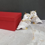 LATELY(레이틀리) [레이틀리] 칠보 커플 화이트부엉이 (대) 1쌍 ki783 (FH80...