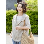 LATELY(레이틀리) [레이틀리] [조이마담] J2825 아이스 스트링 후드 베스트 엄마조끼