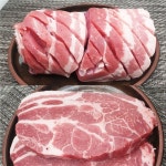 LATELY(레이틀리) [레이틀리] [통큰미트] 냉장 삼겹살 500g x2 + 목살 400g x2 구이용
