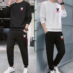 LATELY(레이틀리) [레이틀리] [시스터즈] 상하의 브이 프린팅 포인트 기본 상하세트