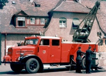 MAN 758 L1 Rüstkranwagen Metz RKW 10 1955