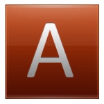 Letter A orange Icon | Multipurpose Alphabet Iconset | Supratim Nayak