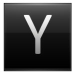 Letter Y black Icon | Multipurpose Alphabet Iconset | Supratim Nayak