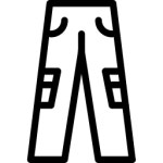Pants Icon | Line Iconset | IconsMind