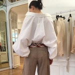 벌룬 소매 블라우스-ECB1ABLF065_WHT-E9PU01