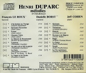 알라딘: [중고] [수입] 뒤파르크 가곡집 (Duparc: Melodies) [중고] [수입] 뒤파르크 가곡집 (Duparc: Melodies)