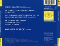 [중고] 로잘린 투렉 - Rosalyn Tureck - Bach The Well-Tempered Clavier 1 & 2 Etc 4Cds [독일발매] : 알라딘