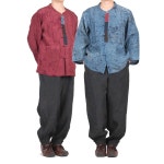 여름 남성 개량한복 생활한복 순면 저고리 바지 세트 - 샵계부