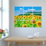 N0001_해바라기 풍경 30cmX40cm 9개세트 무광액자-바보사랑 바보사랑 디자인쇼핑몰