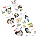 Seoul Tour 생활 스티커 (010-0080)-바보사랑 바보사랑 디자인쇼핑몰