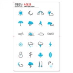 꾸밈인스스티커_컬러별날씨1-바보사랑 바보사랑 디자인쇼핑몰